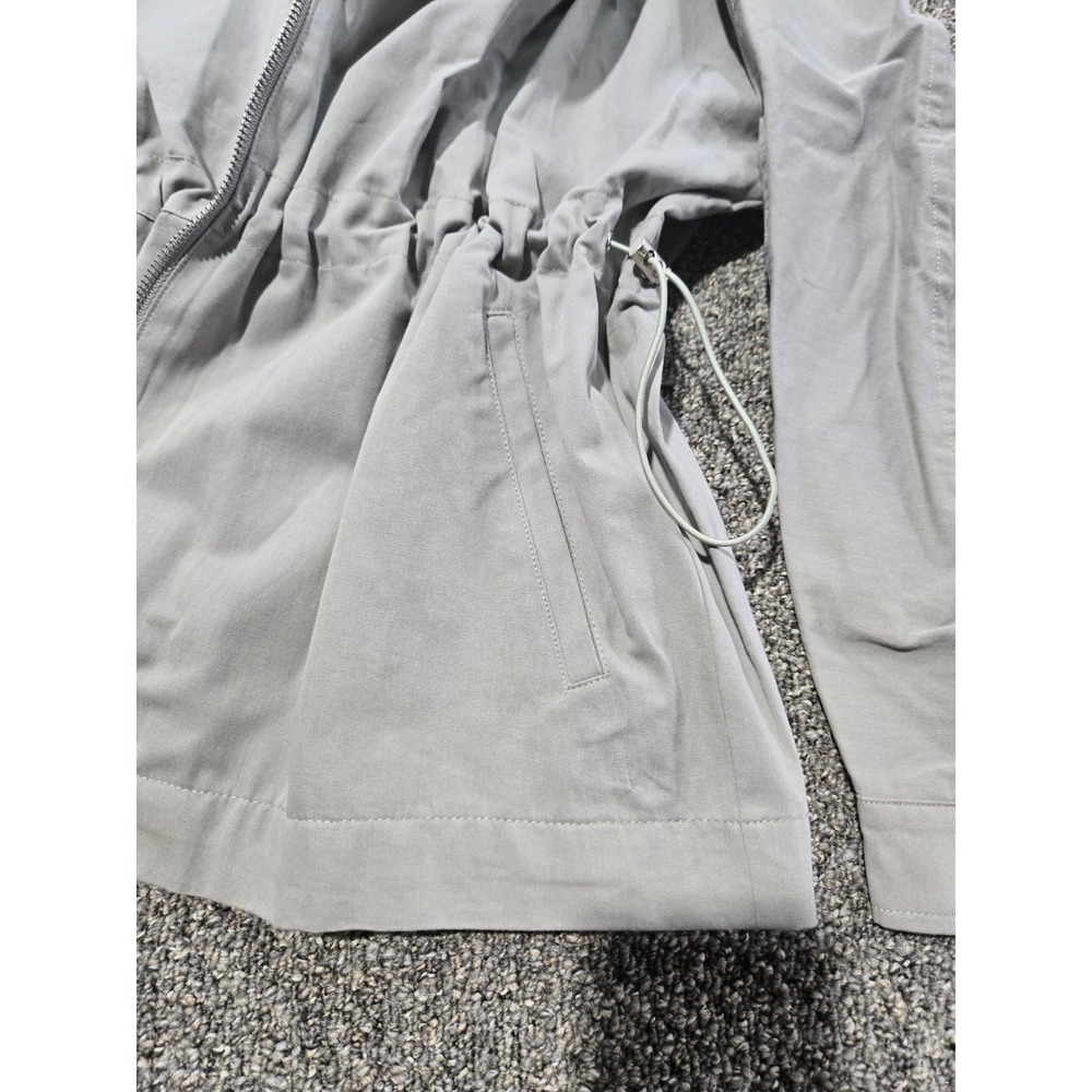 Pink Lily Sage Green Drawstring Utility Jacket 100% Cotton Womenn'sXS - Picture 9 of 15